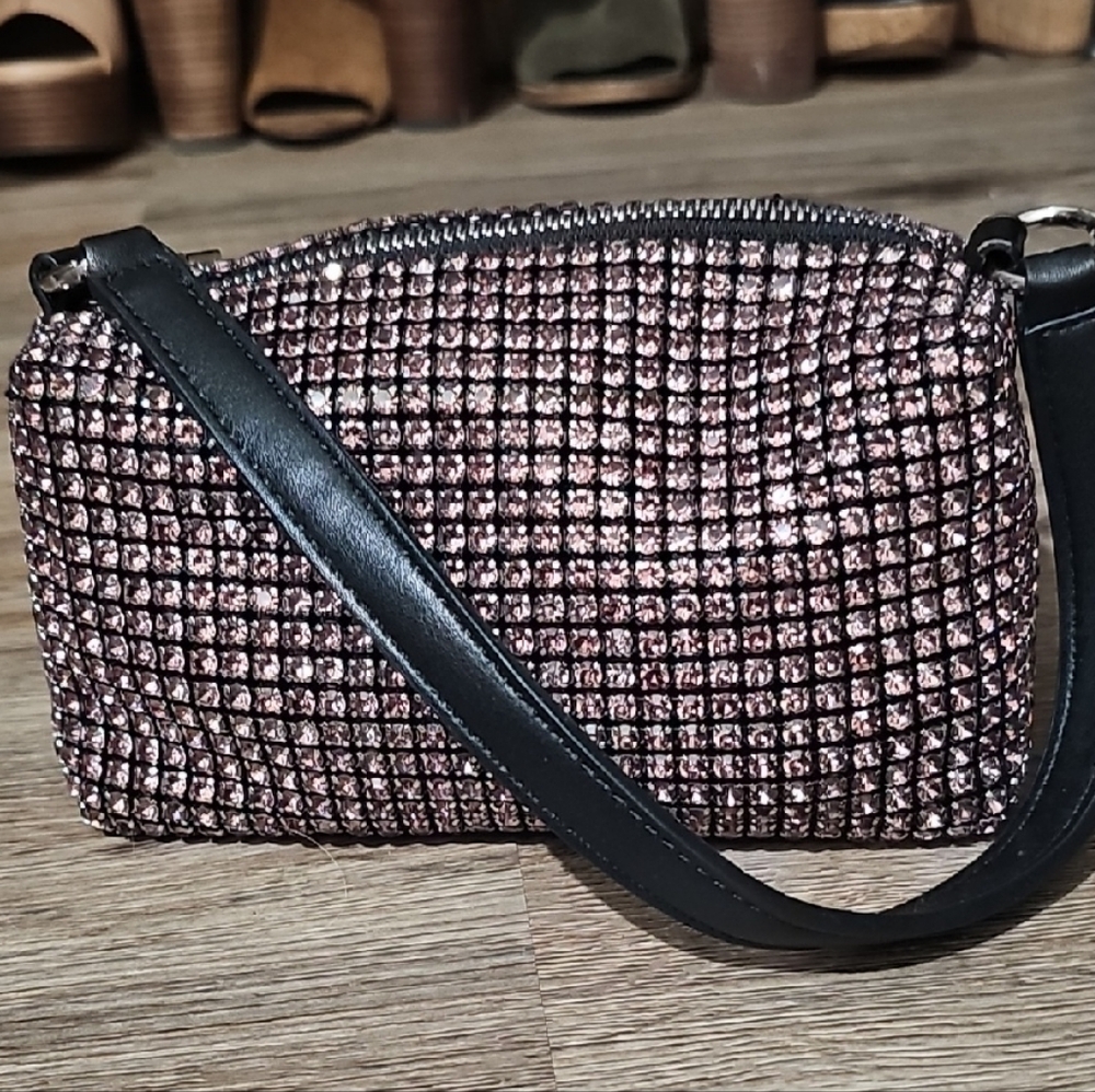 Pink Rhinestone Women's Bag